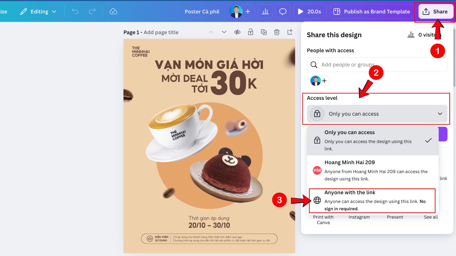 Cách Chia Sẻ Thiết Kế Canva Cho Người Khác Chỉnh Sửa Mới Nhất
