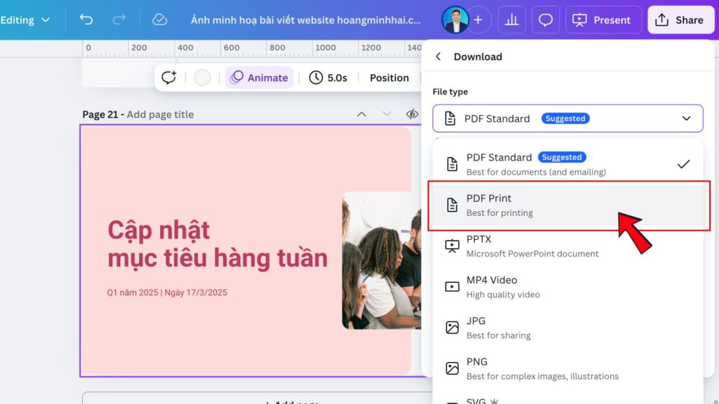 Cách In Trong Canva Không Vỡ Cực Hay!